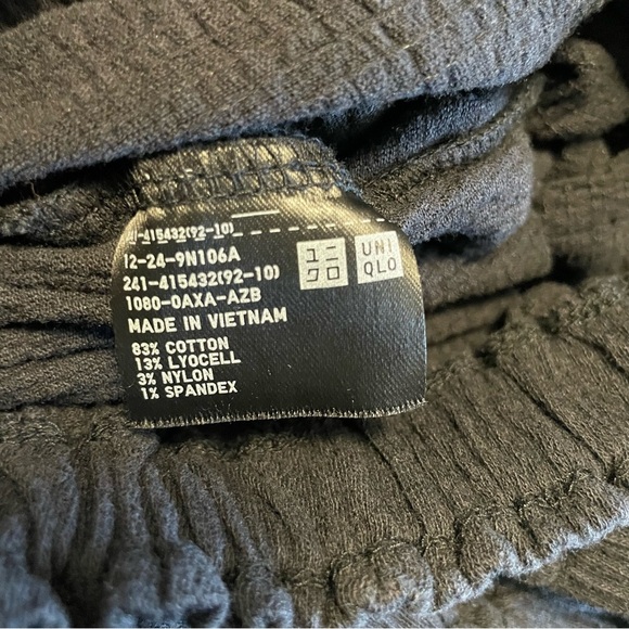 Uniqlo Black Peasant Blouse Crop Top Women’s Small - Picture 8 of 8